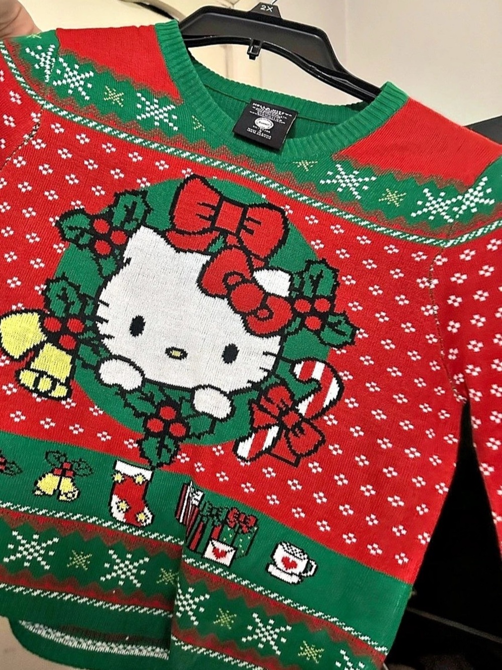 Hello Kitty Christmas Sweater Size Small